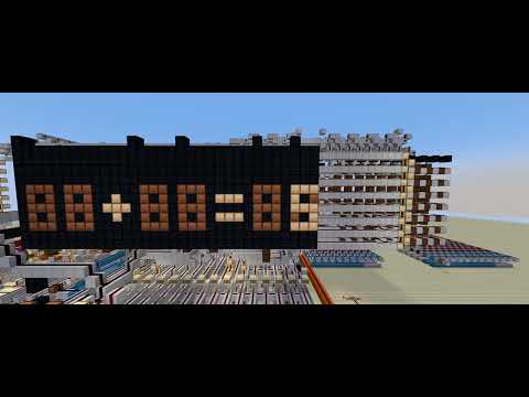 My Minecraft redstone computer running fibonacci