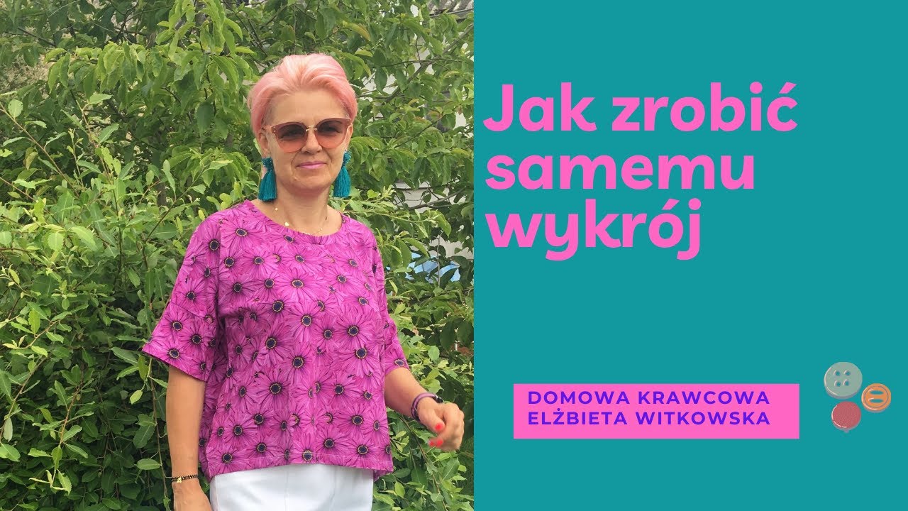 Jak zrobić wykrój na bluzkę z rękawem