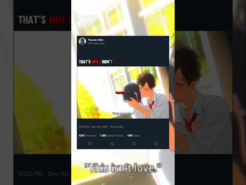 Love or lie Anime edit 😢 Falling love is more painfull then die 😢 #anime #animeedit