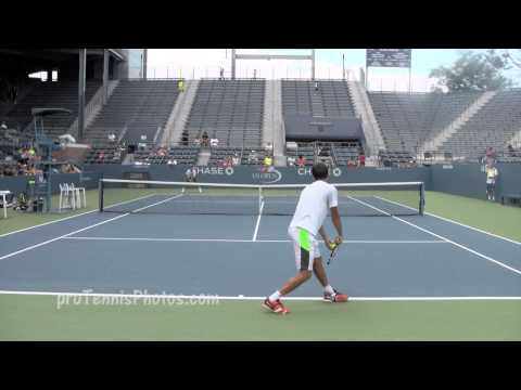 Youhzny v Donskoy, 2014 US Open practice