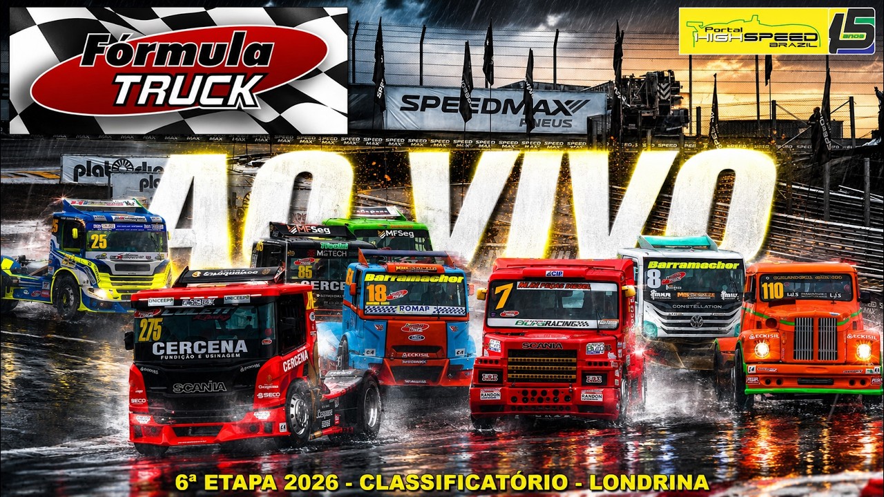 🔴 FÓRMULA TRUCK | Classificatório | 6ª Etapa de 2026 | Londrina (PR) | Ao Vivo