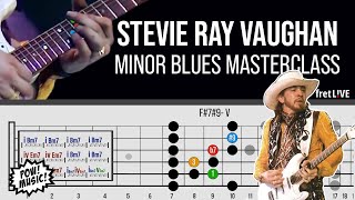 SRV&#39;s 12 Bars of MINOR BLUES Magic! (Tin Pan Alley, Montreux ’85) Guitar Lesson - Stevie Ray Vaughan