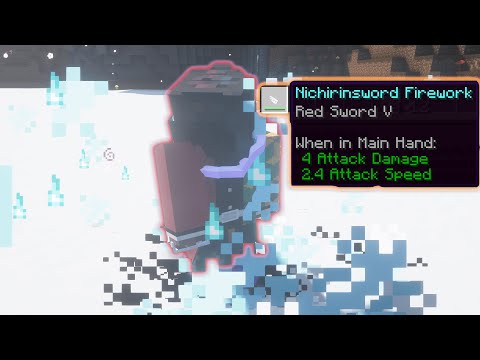 Insane Minecraft Mod: Fireworks Nichirin Blade