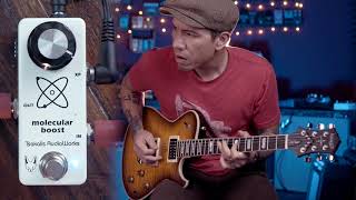Video thumbnail for Tsakalis Molecular Boost-Buffer-Preamp-Volume pedal by R.J. Ronquillo