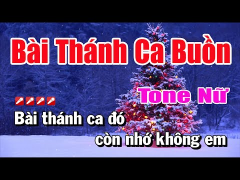 Karaoke Bài Thánh Ca Buồn Tone Nữ  Nhạc Sống | Nguyễn Linh
