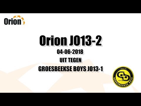 Orion JO13-2 vs Groesbeekse Boys JO13-1 (04-06-2018) HD