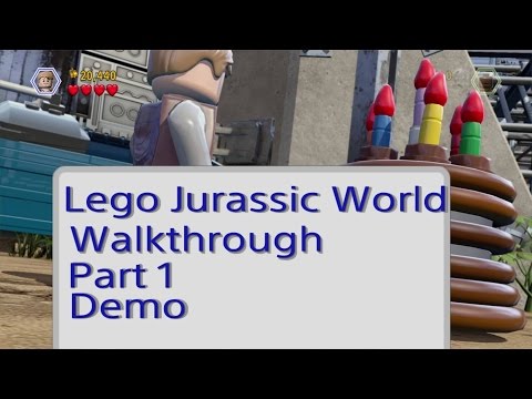 Lego Jurassic World Demo Walkthrough Part 1