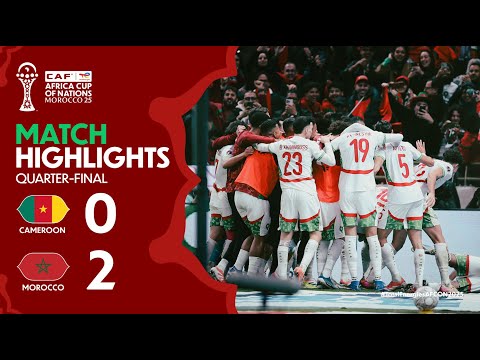 HIGHLIGHTS | Cameroon 🆚 Morocco | #TotalEnergiesAFCON2025 - Quarter-Finals | ملخص الكاميرون والمغرب