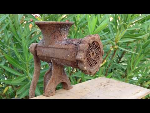 Antique Meat Grinder Restoration  by Gear Black