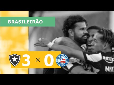 BOTAFOGO 3 x 0 BAHIA - CAMPEONATO BRASILEIRO 2023; VEJA OS GOLS
