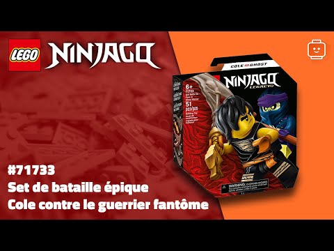 Vidéo LEGO Ninjago 71733 : Set de bataille épique - Cole contre le guerrier fantôme