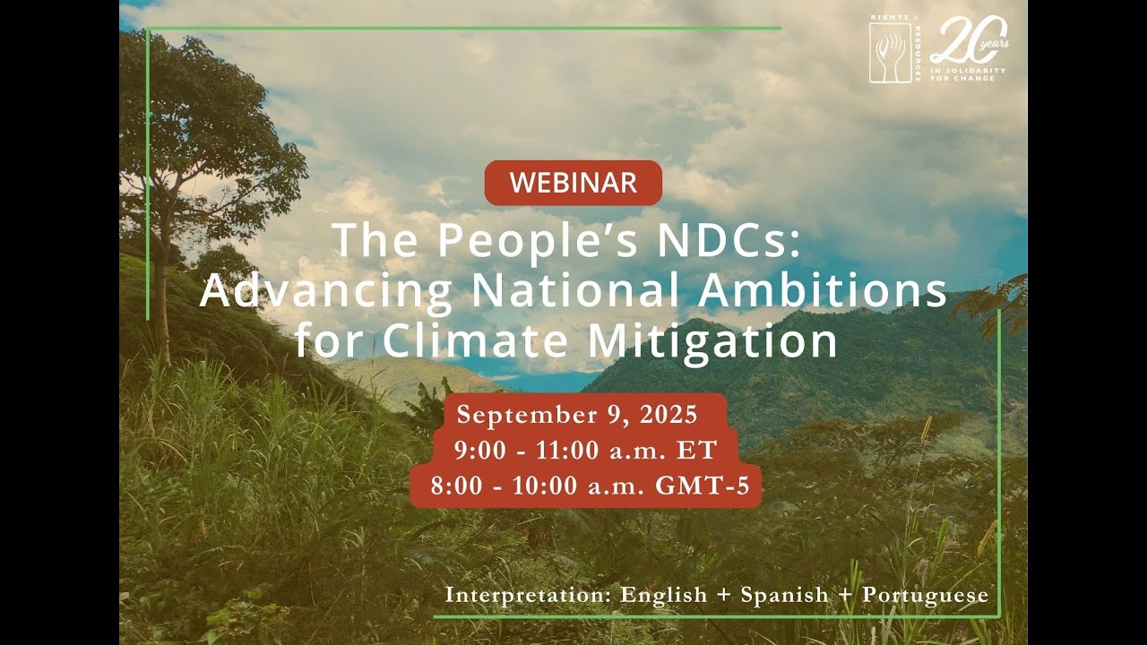 People’s NDCs: Advancing National Ambitions for Climate Mitigation Webinar