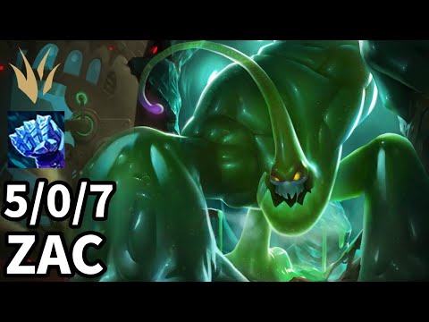 Zac Jungle vs Poppy - Ranked Master - Patch KR 12.16
