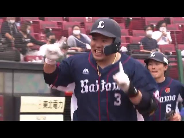 【6回表】確信歩き!! ライオンズ・山川 スタンド上段への同点となる特大アーチ!! 2020/7/18 E-L