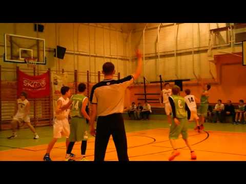 [U15] Mecz koszykówki Jagiellonka - Junak Radomsko 6.12.2014 IV MTB Katowice
