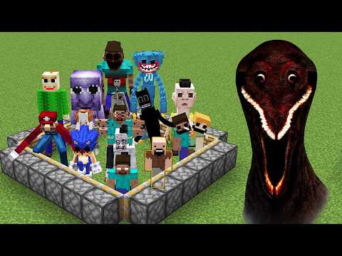 All New mobs from Creepypasta together in Minecraft