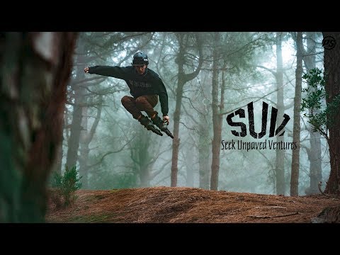 Off-road skating La Palma on Next Outback 150 skates