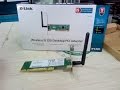 WiFi-адаптер D-LINK DWA-525 802.11n 150Мбит/с PCI !Розпродаж - відео