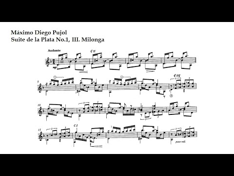 M. D. Pujol. Suite del Plata N1, III. Milonga