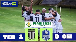 Teresina x Oeirense. Campeonato piauiense 2026, 3° rodada.  Melhores momentos.
