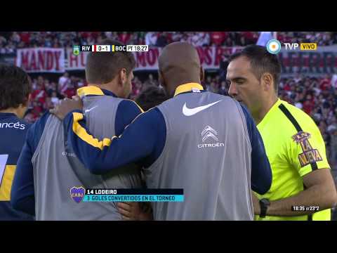 Gol de Lodeiro. River 0 - Boca 1 | Primera División 2015 - Fecha 24