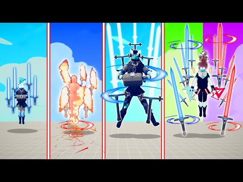 EVOLUTION OF SWORDCASTER ( ALL FORM ) | TABS - Totally Accurate Battle Simulator