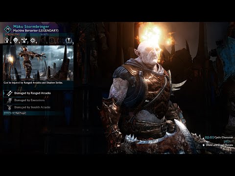 Shadow of war - pit fights | Maku stormbringer the orc slayer