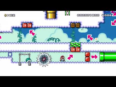 Super Mario Maker 2 On/Off Speedrun  - Sklar (Hard)