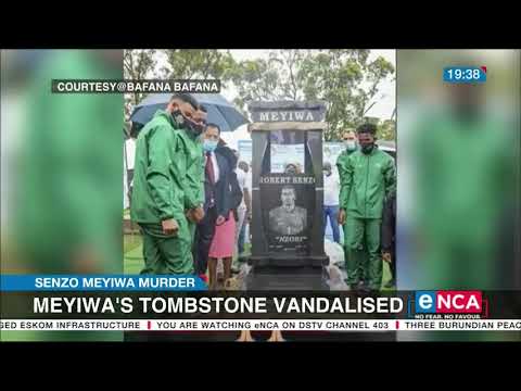 Meyiwa tombstone vandalised