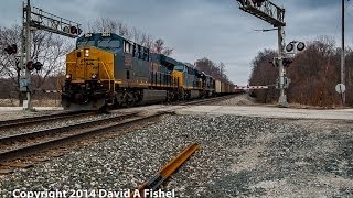 preview picture of video 'CSX Empty Coal Unit Train on the St. Louis Line Subdivision'