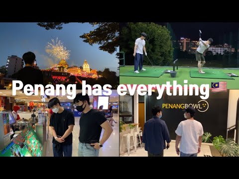 Korean bros living in Penang🇲🇾 | Penang golf | Kek Lok Si | Pasar malam | Penang food |Malaysia