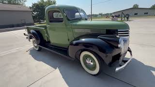 1946 Chevrolet 1/2 Ton Pickup Walk Around & Idle