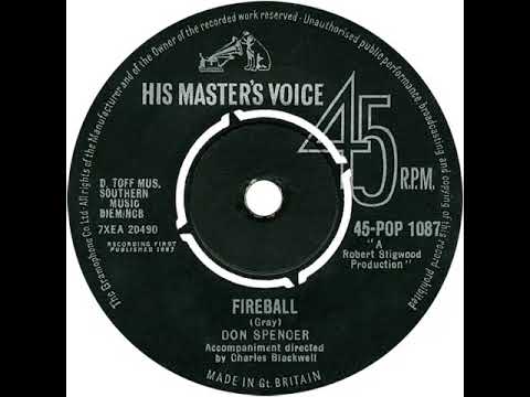 UK New Entry 1963 (37) Don Spencer - Fireball
