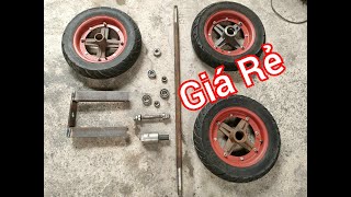 Bộ trục chế xe lôi 3 bánh giá rẻ ,tải khoẻ .ĐT vs Zalo : 0376081995