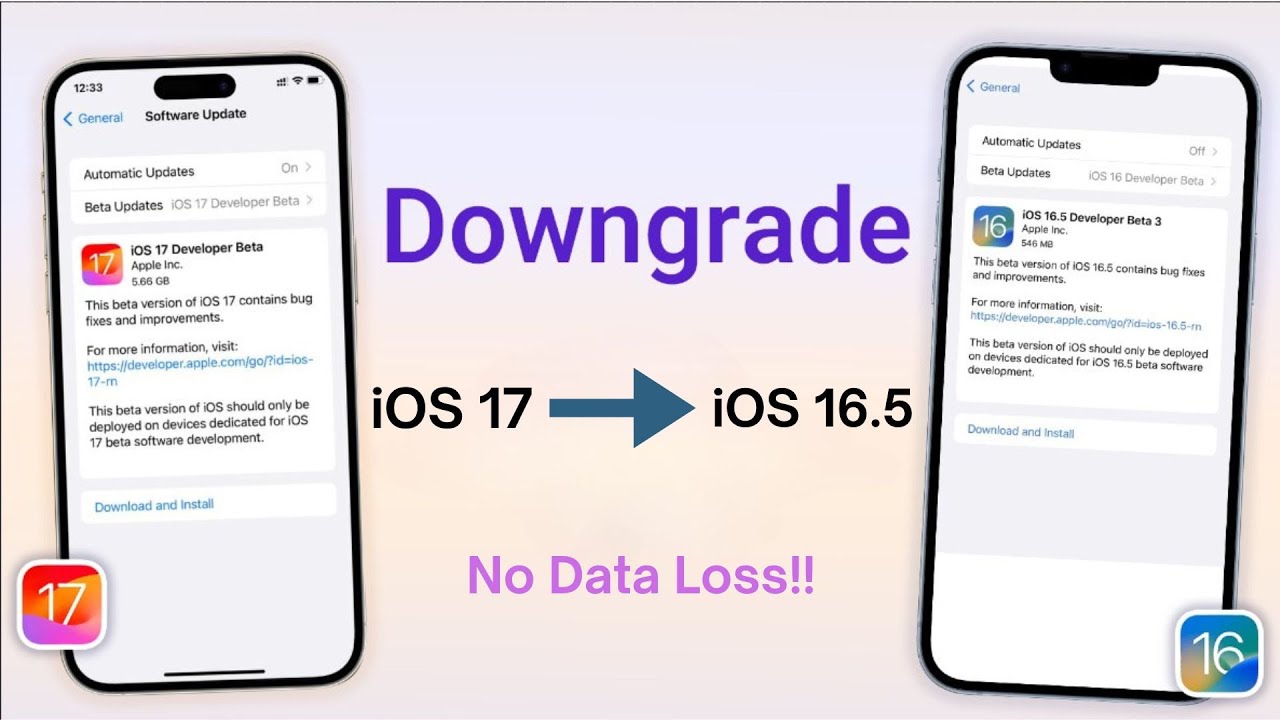 Downgrade from iOS 17 beta