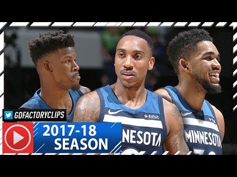 Jimmy Butler, Jeff Teague & Karl-Anthony Towns Full Highlights vs Blazers (2018.01.14) - SICK!