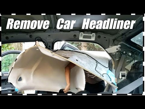 Remove Headliner Ceiling On A Chrysler Or Dodge Car DETAILED Part 1