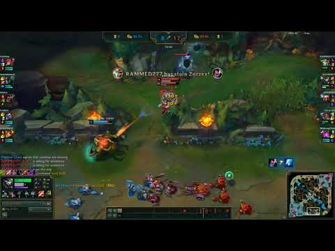 LOL Highlights: Rengar - Bot gank and bot lane trolling with Lucian