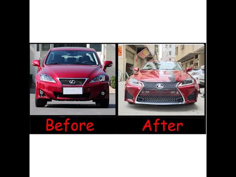 Lexus 2006-2012 IS250 300 upgrade to LC Style front bumper and grill without tuning head lights