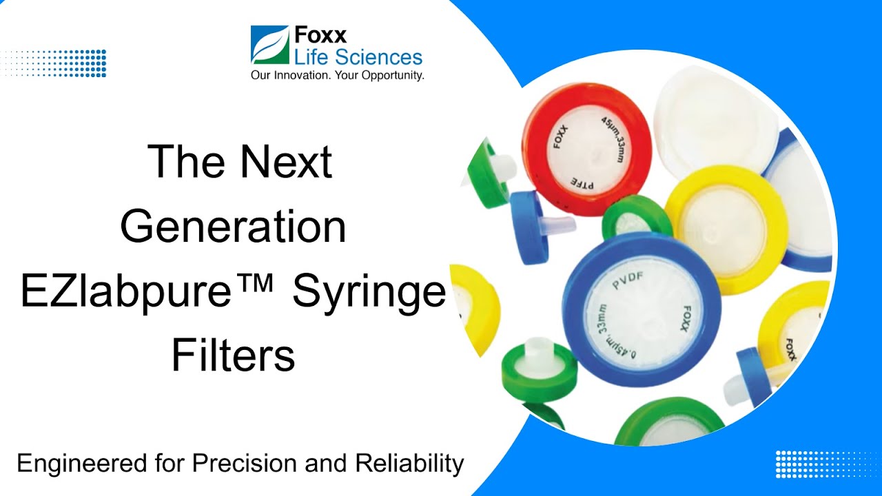 EZlabpure™ High Particulate Syringe Filter, 0.22 µm Hydrophilic PVDF w/ Glass Fiber Prefilter, 25 mm, Non-Sterile, 100/PK — video