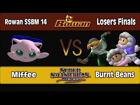 Rowan SSBM 14: Miffee (Puff) Vs. Burnt Beans (Sheik, Icies) - Losers Finals