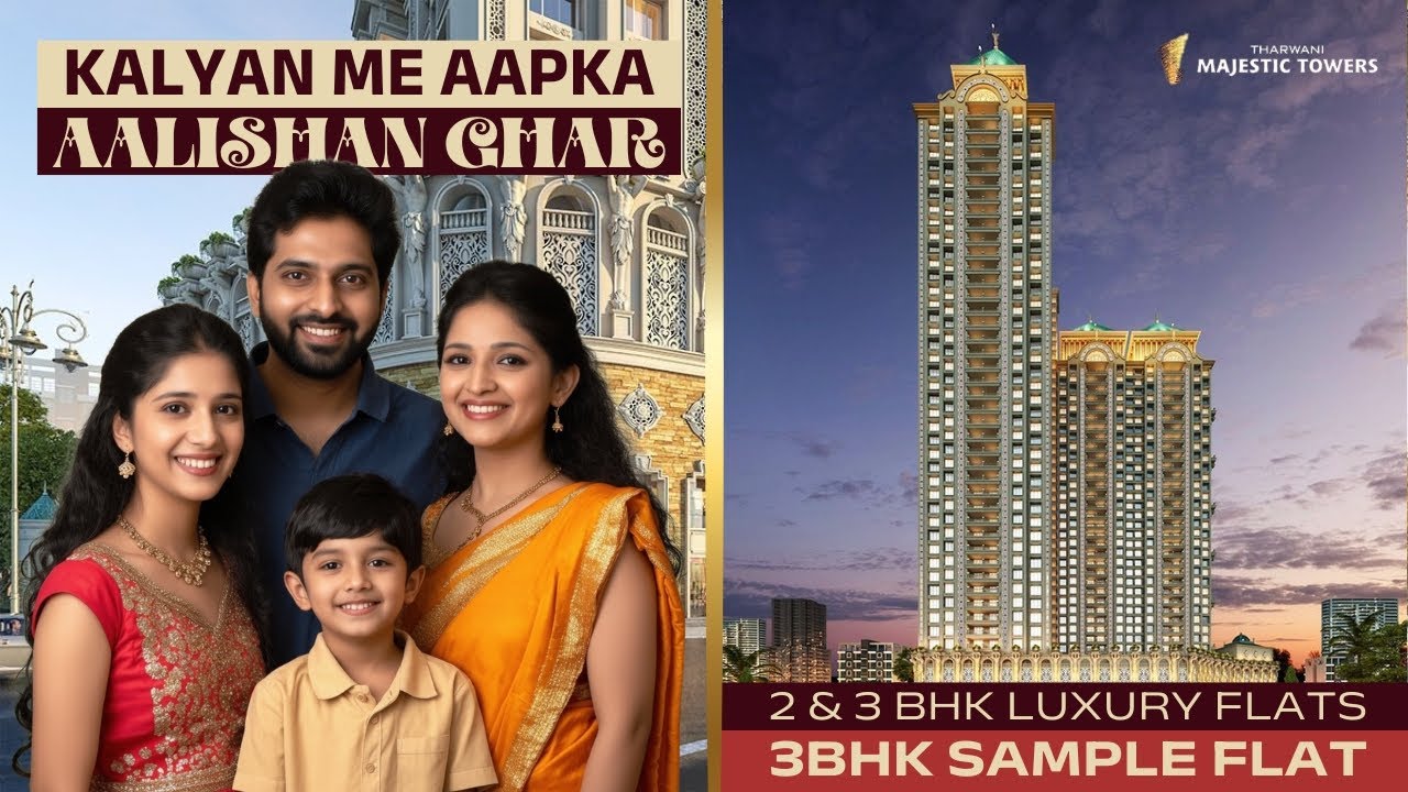 Tharwani Majestic Towers 3BHK Luxury Flat Tour | Tharwani Kalyan Khadakpada | Call 7021988393