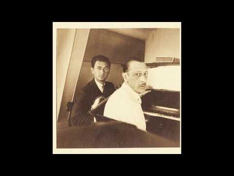 Dushkin (Vn) & Stravinsky (Pf) plays " Air de Rossignol " (Stravinsky) -1933 (再復刻）