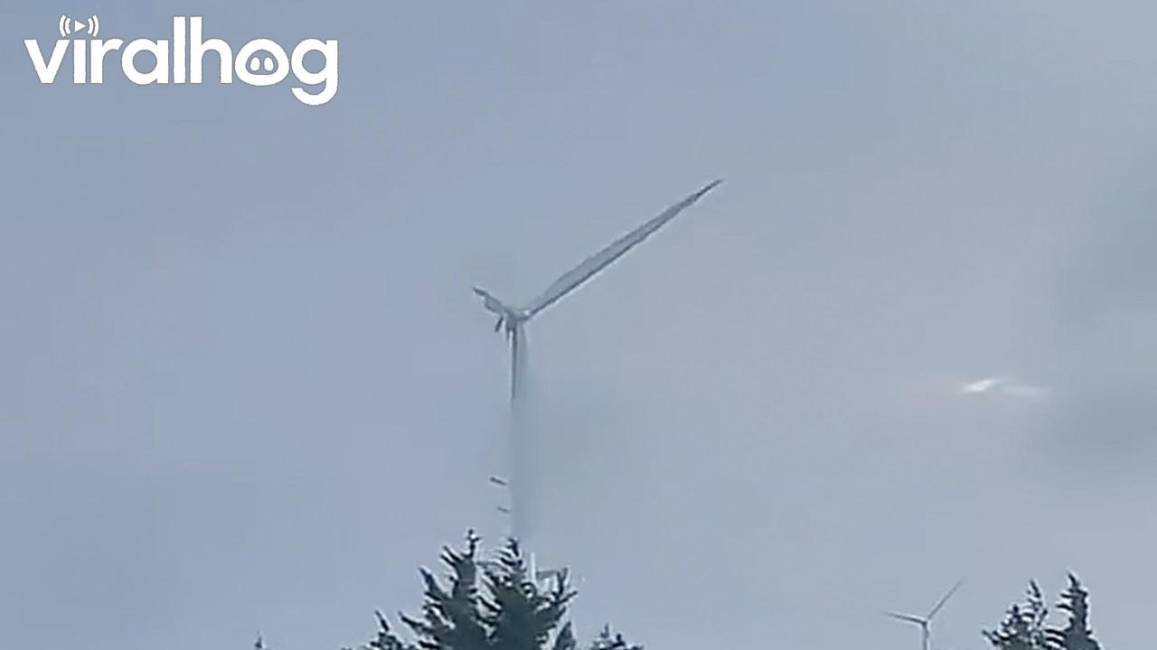 Wind Turbine Failure Caught On Camera || ViralHog