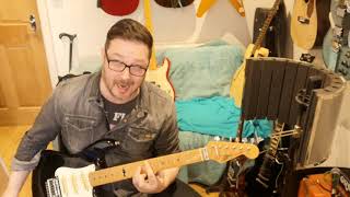Video thumbnail for Marlin Sidewinder Black and White Strat 80s made by Muzak Shack