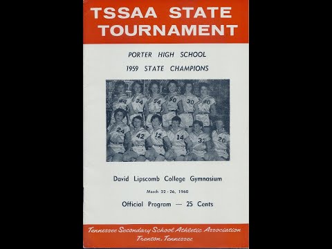 The game film from the 1959 championship game. The Porter High School Pantherettes vs. Smithville High School. Original black and white film has been digitalized. 37 minutes & 25 seconds.