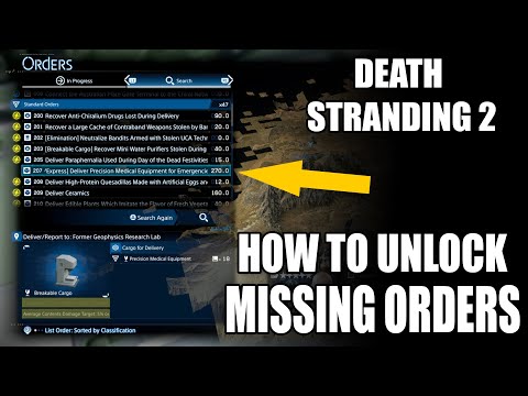 Death Stranding 2 How to Unlock Hidden or Missing Orders