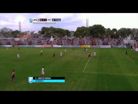 Gol de Quiroga.Atl.Paraná 0 Patronato 1. Fecha 21.Torneo Primera B Nacional.FPT