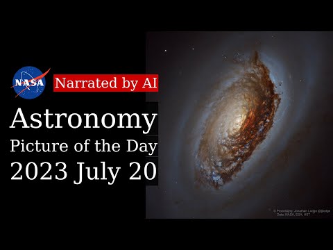 APOD: 2023-07-20 - M64: The Black Eye Galaxy Close Up (Narrated by Joanna)