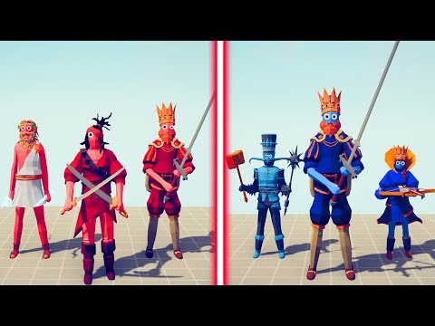 BOSS UNITS TEAM vs MEGA MEDIEVAL TEAM - Totally Accurate Battle Simulator | TABS